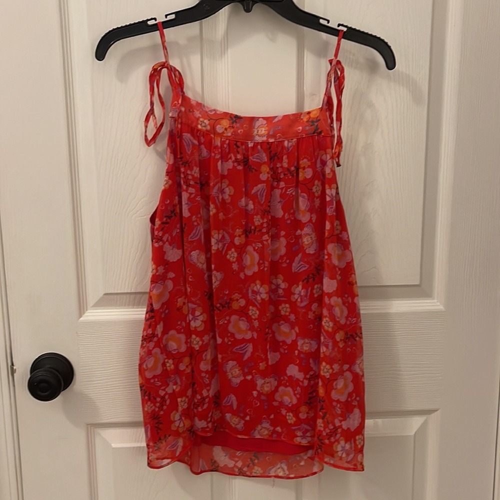 Aqua, M 100% Polyester, Lined, String Strap, Tank… - image 3